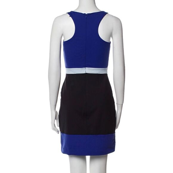 Cynthia Rowley, Black & Blue Bodycon Colorblock Mini Dress, Women’s Small - Picture 10 of 10